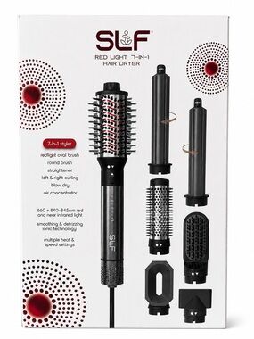 SLF Red Light Therapy 7-in-1 Hair Dryer Air Styler New